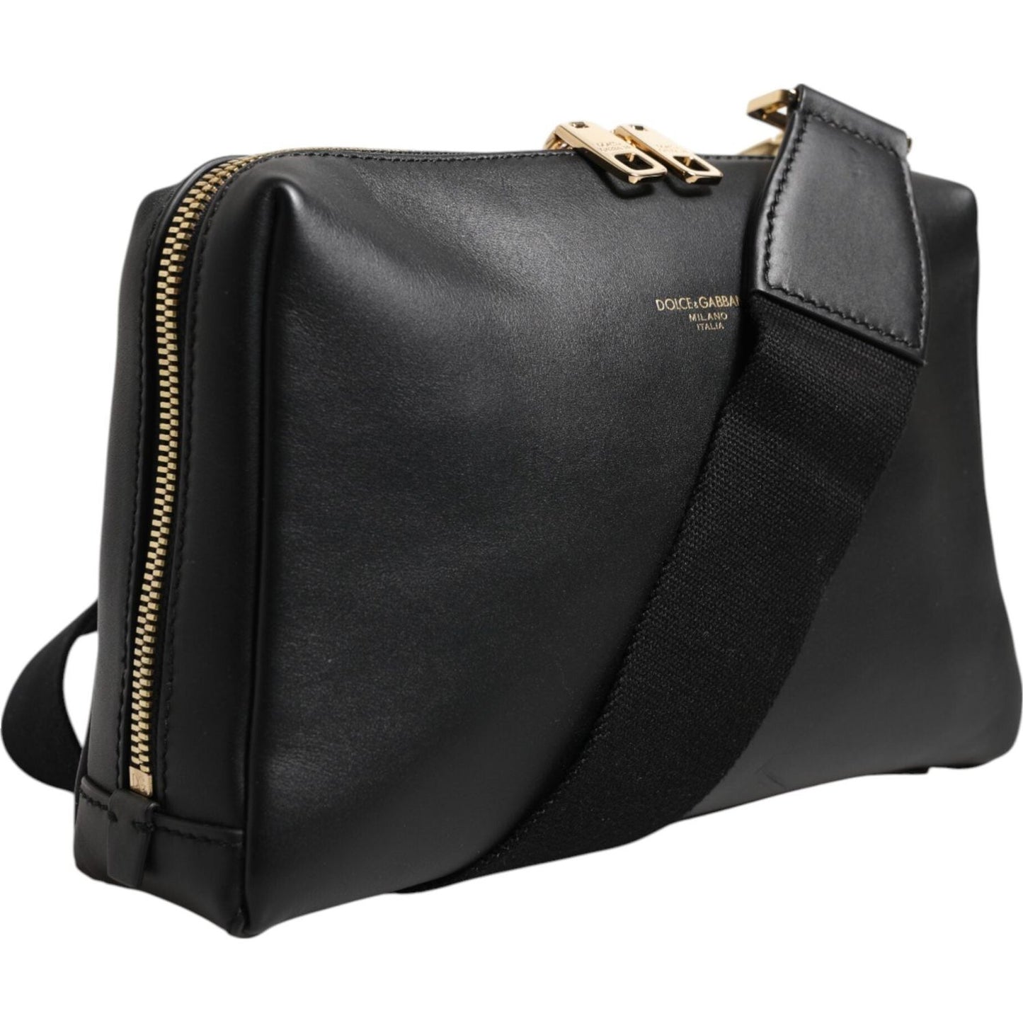 Dolce & Gabbana Black Mediterranean Leather Shoulder Crossbody Bag BAG4481