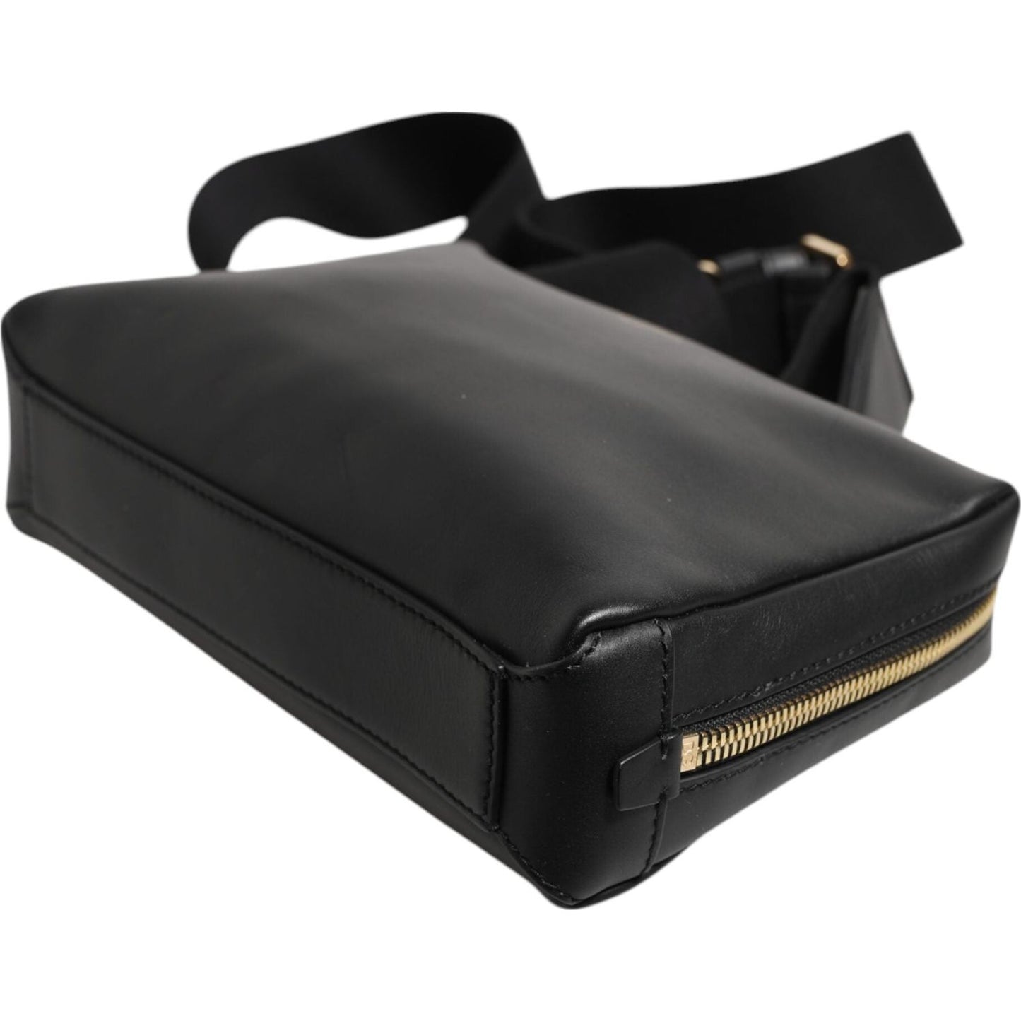 Dolce & Gabbana Black Mediterranean Leather Shoulder Crossbody Bag BAG4481