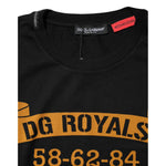 Dolce & Gabbana Black DG Royals Cotton Crew Neck T-shirt TSH91020-46