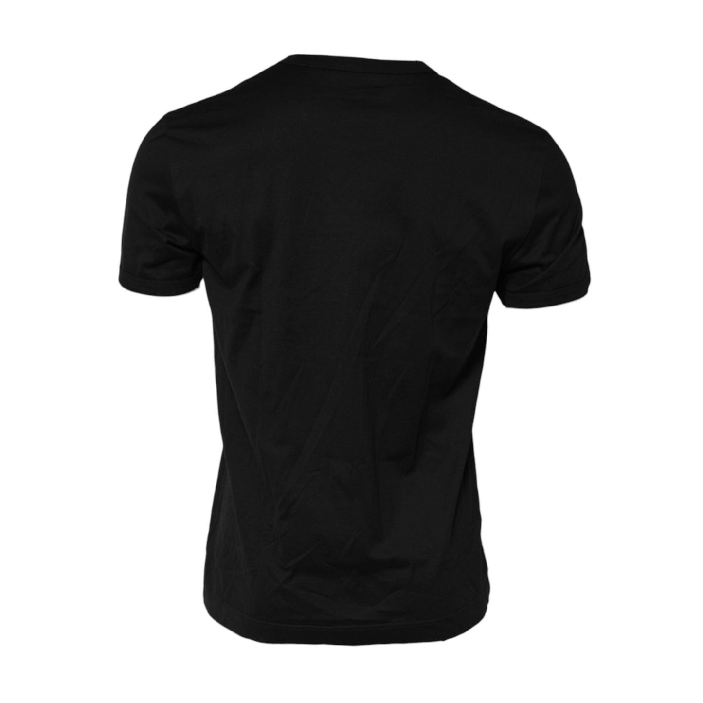 Dolce & Gabbana Black DG King Crown Cotton Crew Neck T-shirt TSH91027-44