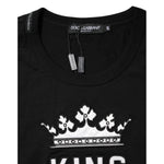Dolce & Gabbana Black DG King Crown Cotton Crew Neck T-shirt TSH91027-44