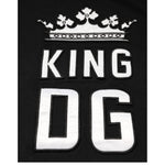 Dolce & Gabbana Black DG King Crown Cotton Crew Neck T-shirt TSH91027-44