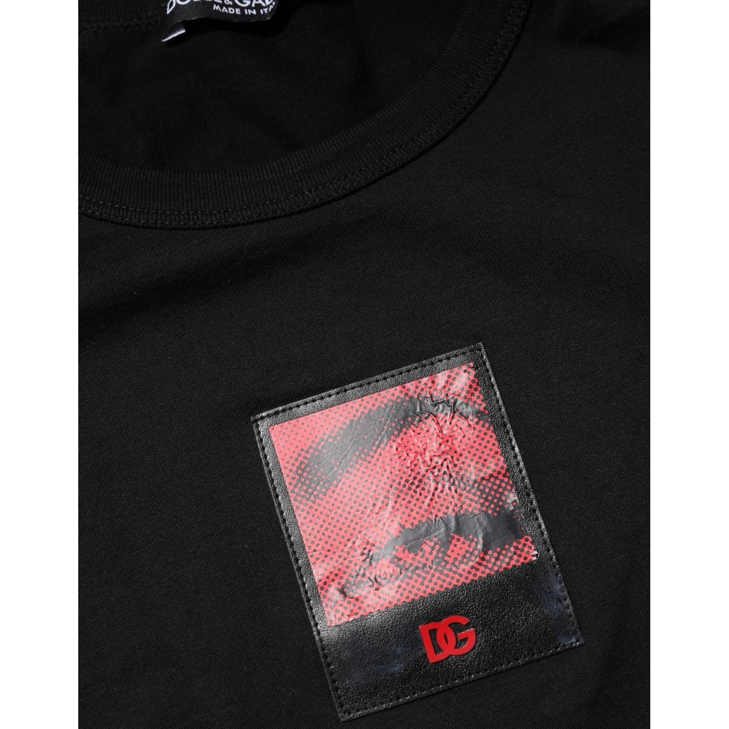 Dolce & Gabbana Black Eye Print Cotton Men Crew Neck T-shirt TSH91030-54