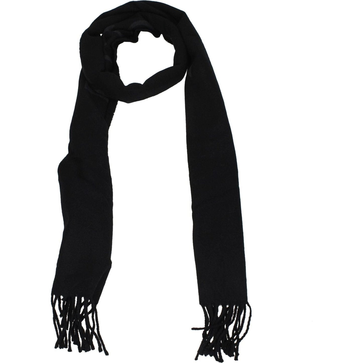 Off-White Black Cashmere Scarves OF8547301196041BT