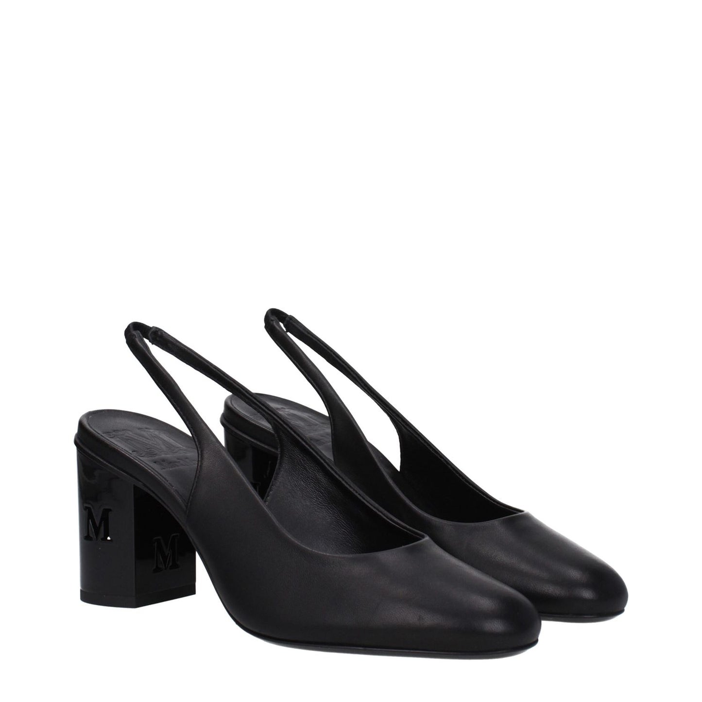 Max Mara Black Leather Pumps