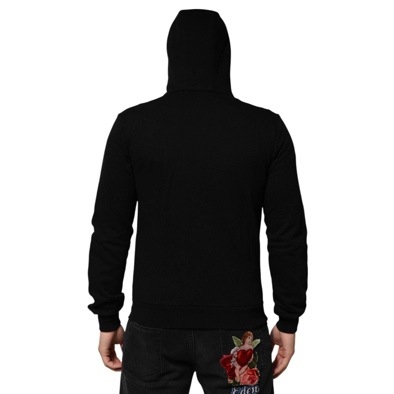 Front view with bag zipped and handles upright.