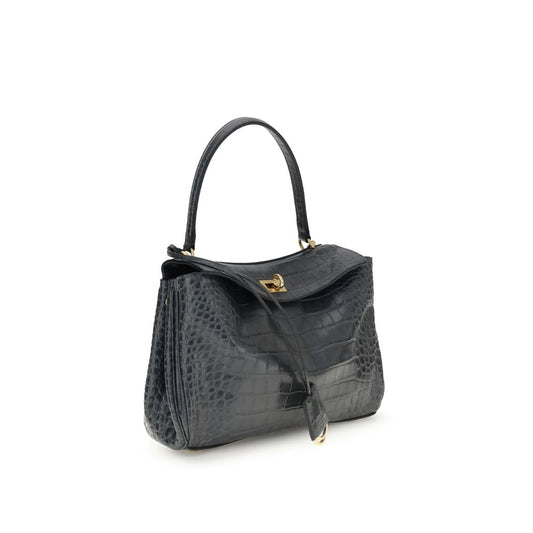 Balenciaga Rodeo Shoulder Bag in crocodile-print leather