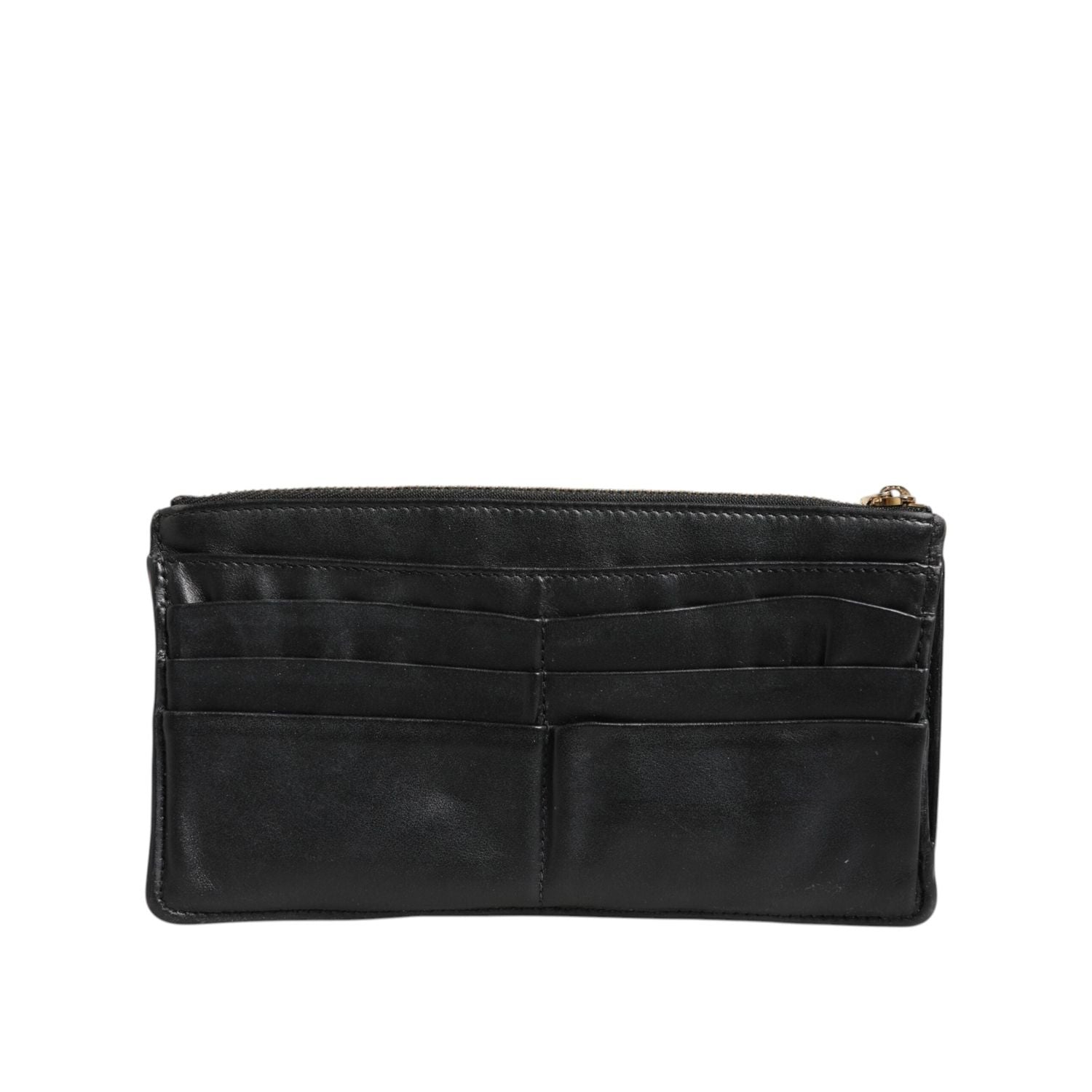 Front view with bag zipped and handles upright.