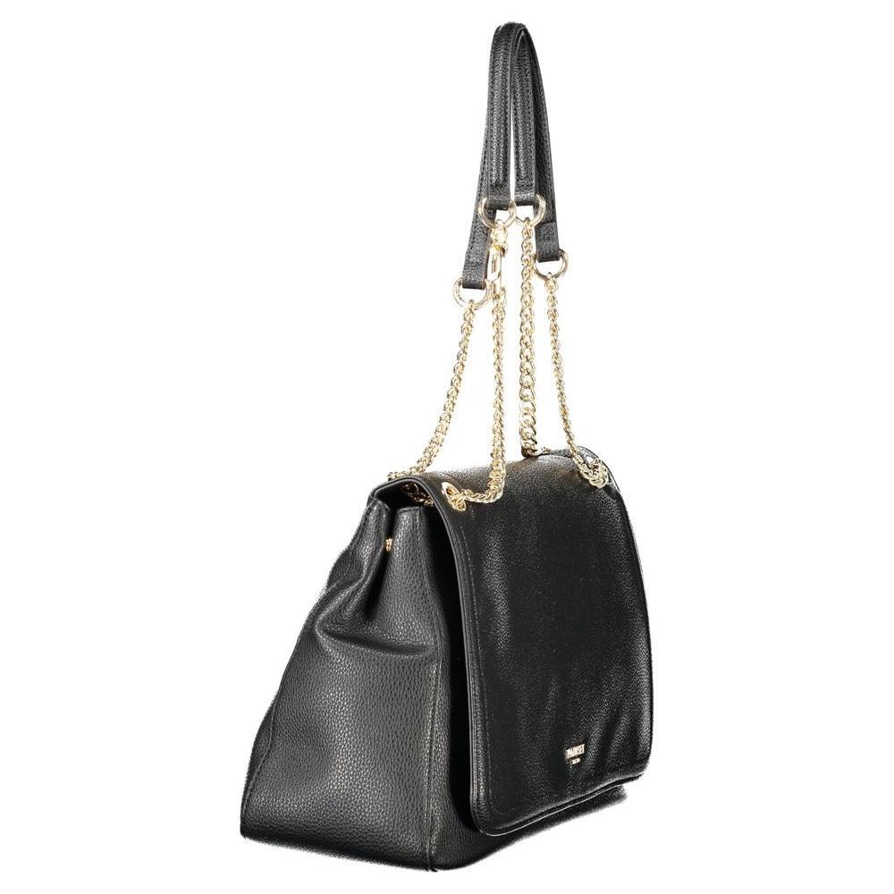 Front view with bag zipped and handles upright.