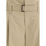 Brunello Cucinelli Pleated crop Pants BR-MP140P8999C3982-IT42 | L