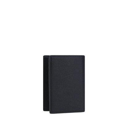 Saint Laurent Black Calf Leather Bos Taurus Wallet