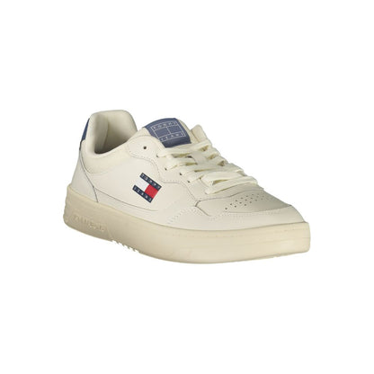 Tommy Hilfiger Bianco Polyurethane Men Sneaker