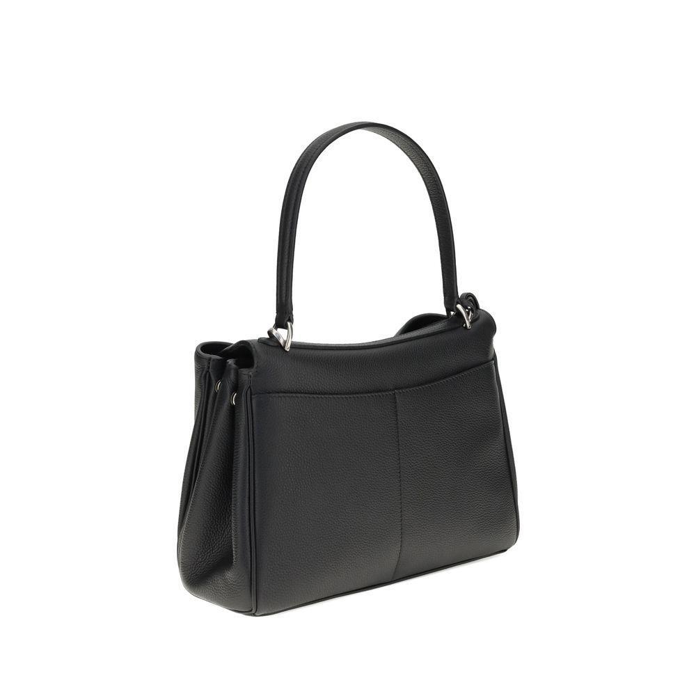 Front view with bag zipped and handles upright.