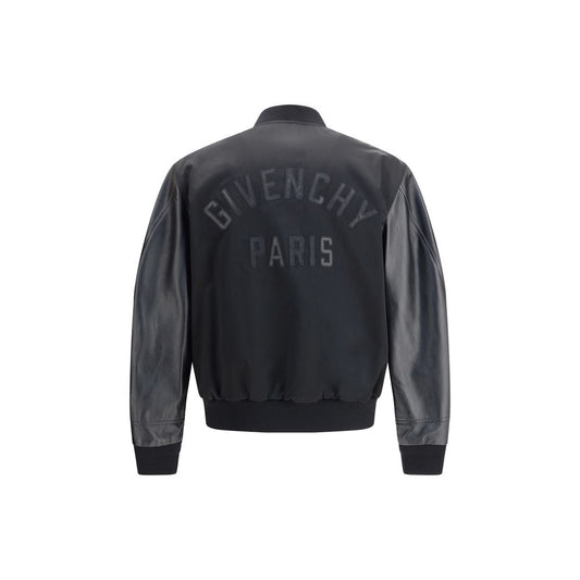 Givenchy Leather and satin bomber Jacket GI-BM01DZ6Y3Z075-IT50 | L