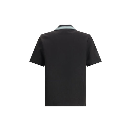 Casablanca Polo Shirt with logo patch CA-MPF25JTP38101BLACK-S