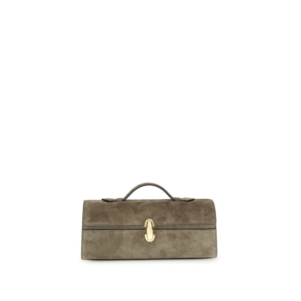 Front view with bag zipped and handles upright.