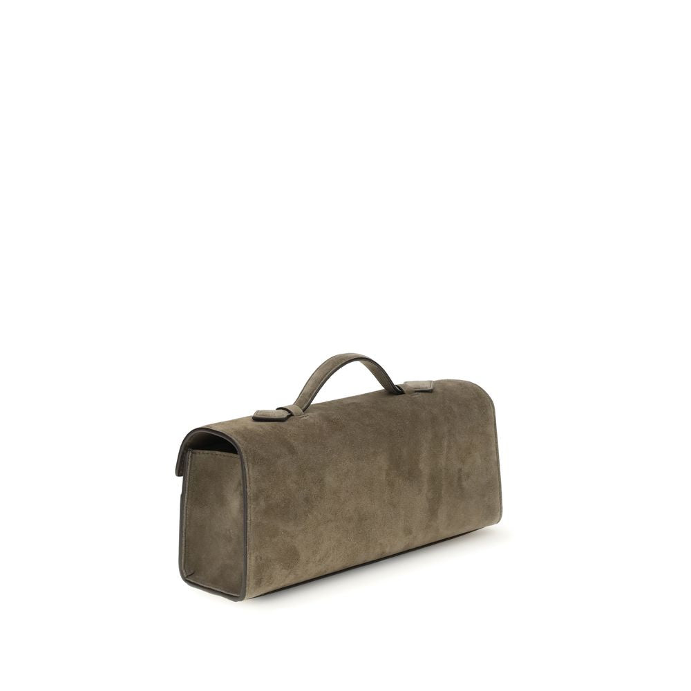 Front view with bag zipped and handles upright.