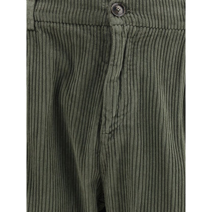Cruna Bicolor Cotton Casual Pants