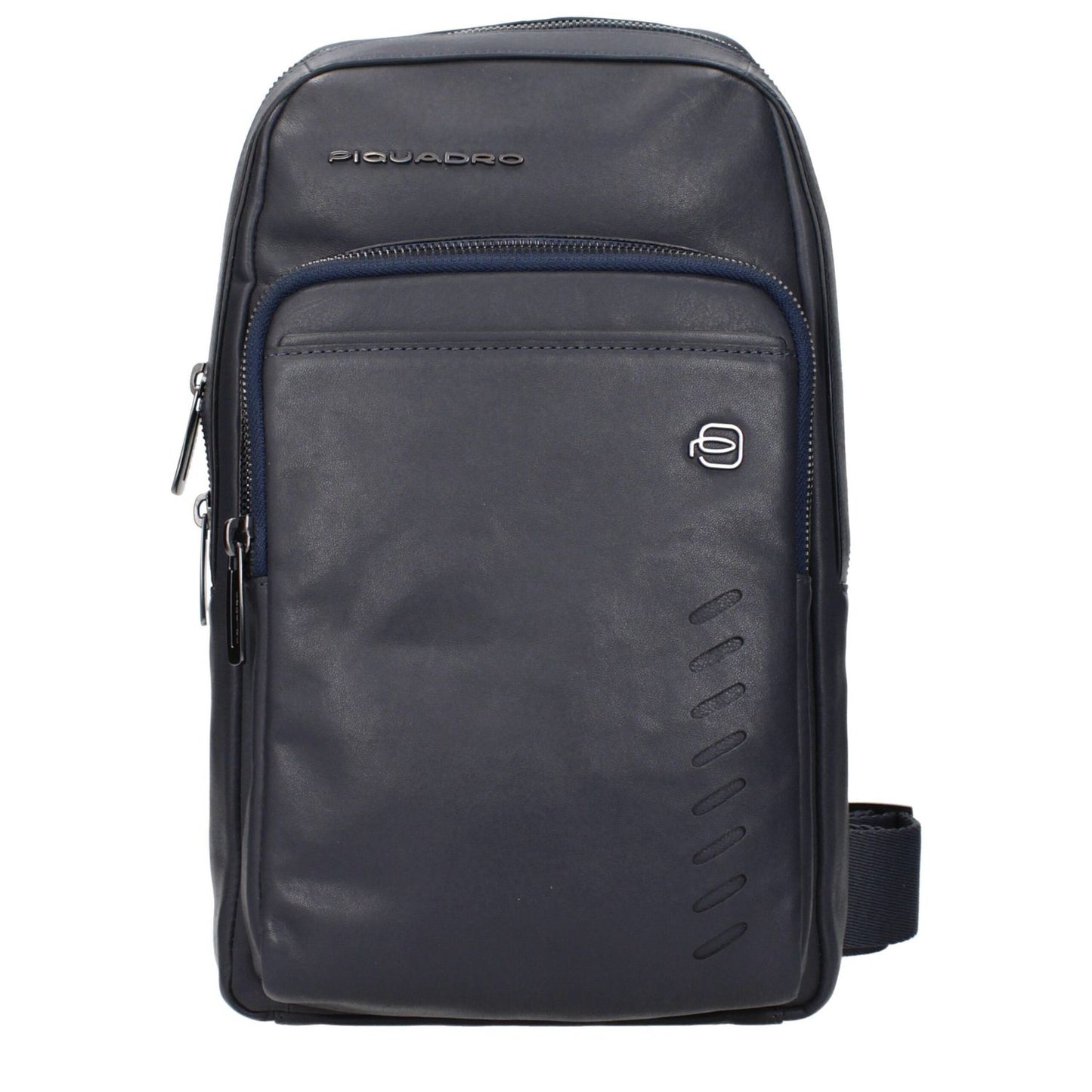 Piquadro Blue Leather Crossbody Bag