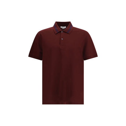 Alexander McQueen Bordeaux Cotton Polo Shirt
