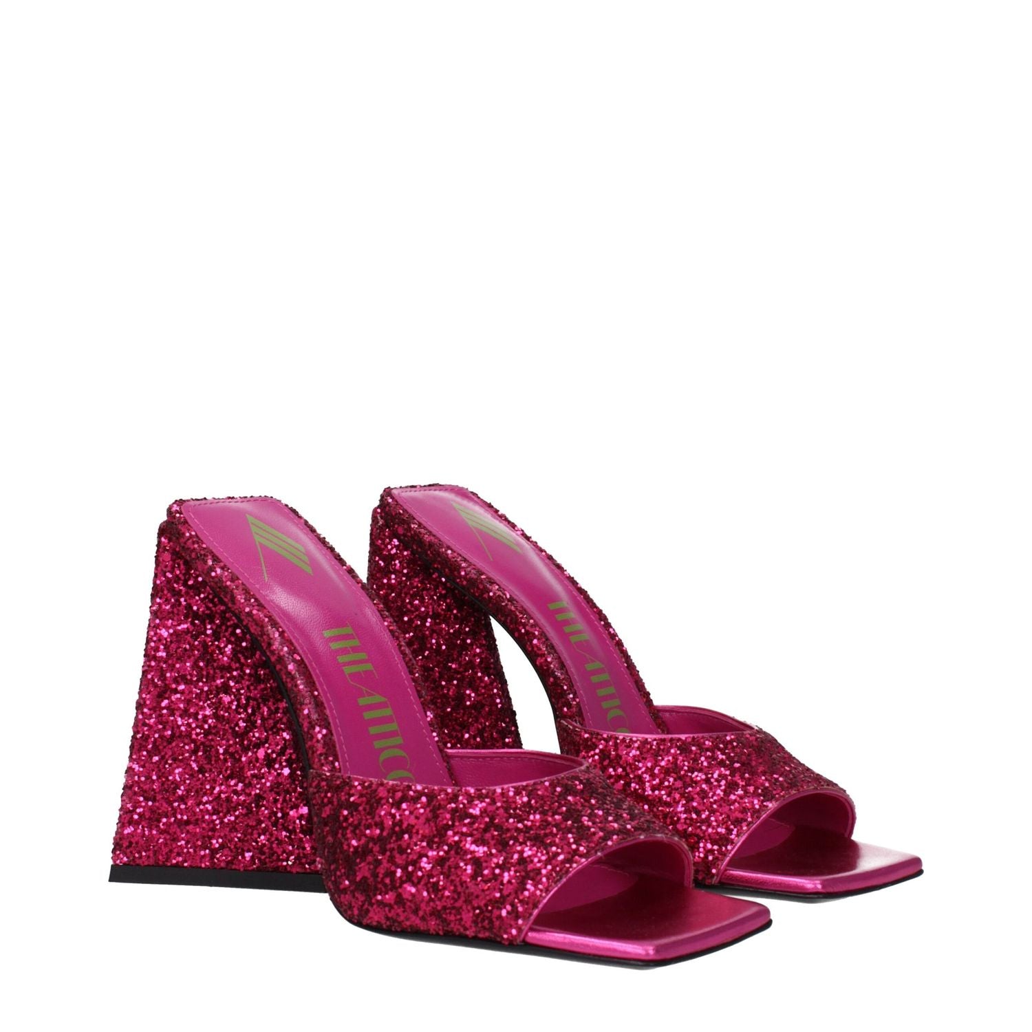 The Attico Pink Plastic Platform Sandals