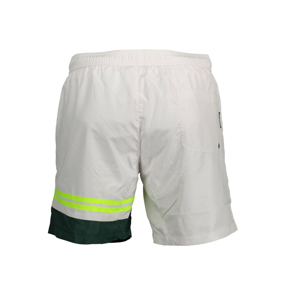 Karl Lagerfeld White Polyester Men's Swim Boxer
