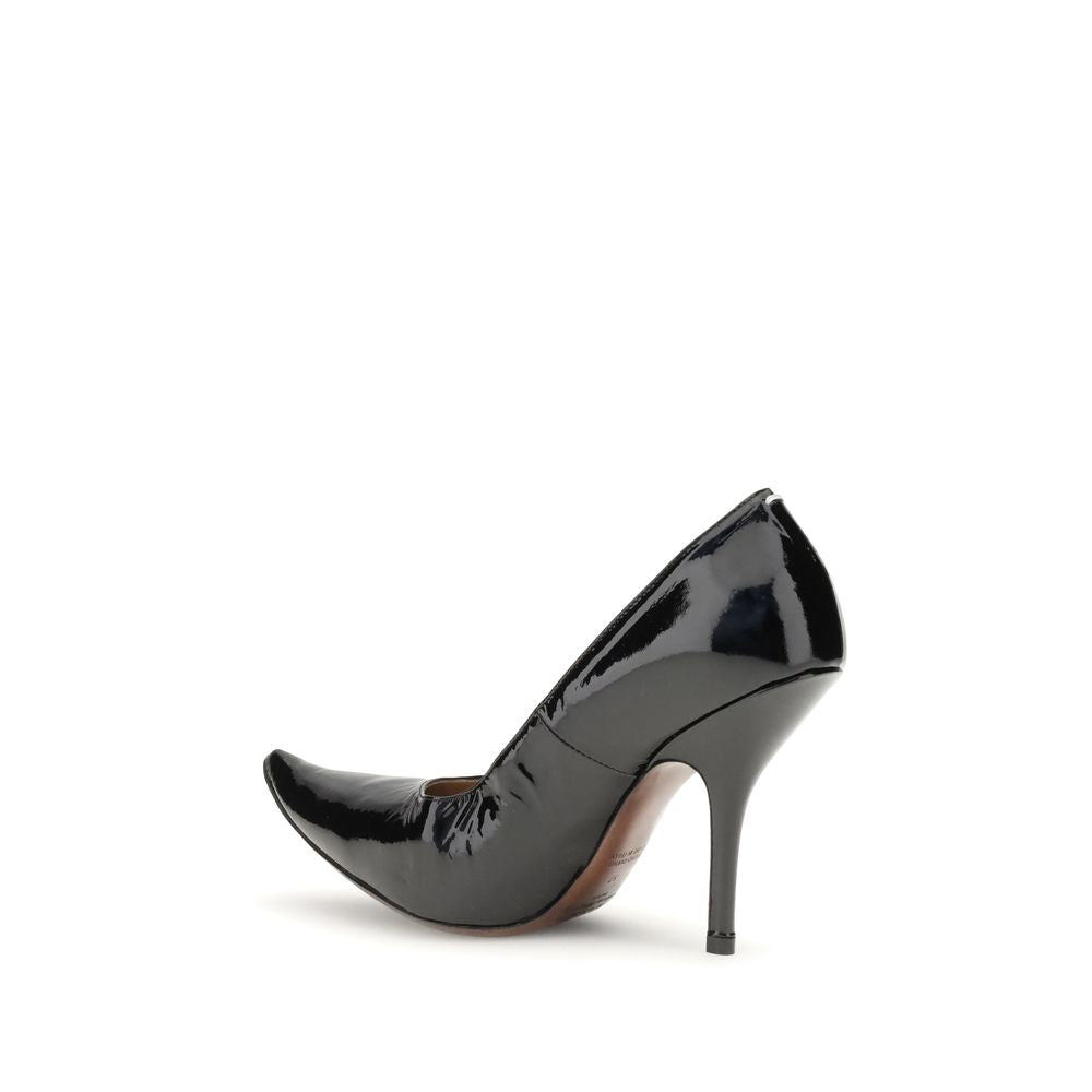 Margiela Black Calf Leather Bos Taurus Pumps