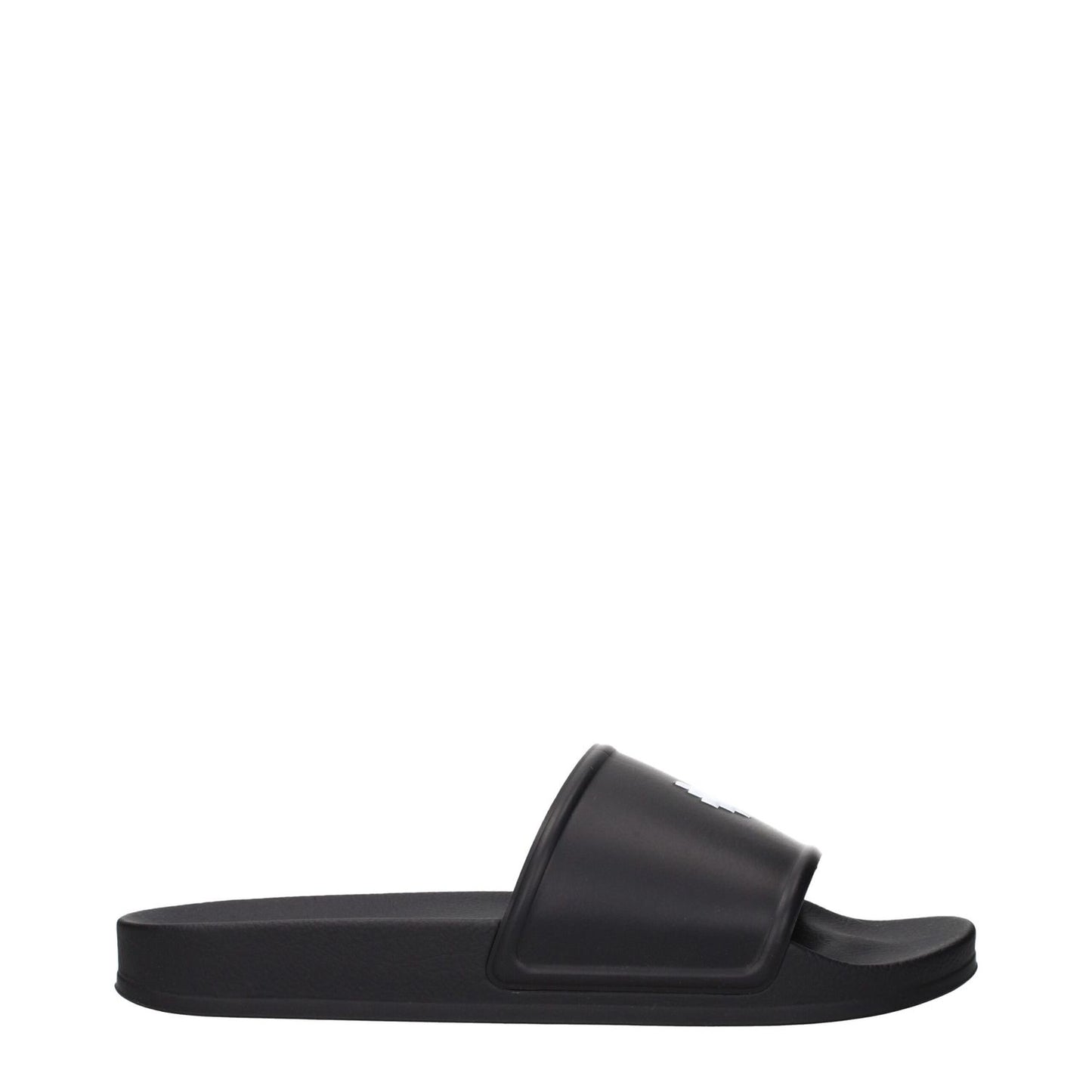 Marcelo Burlon Black Cotton Slippers