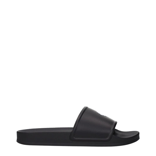 Marcelo Burlon Black Cotton Slippers