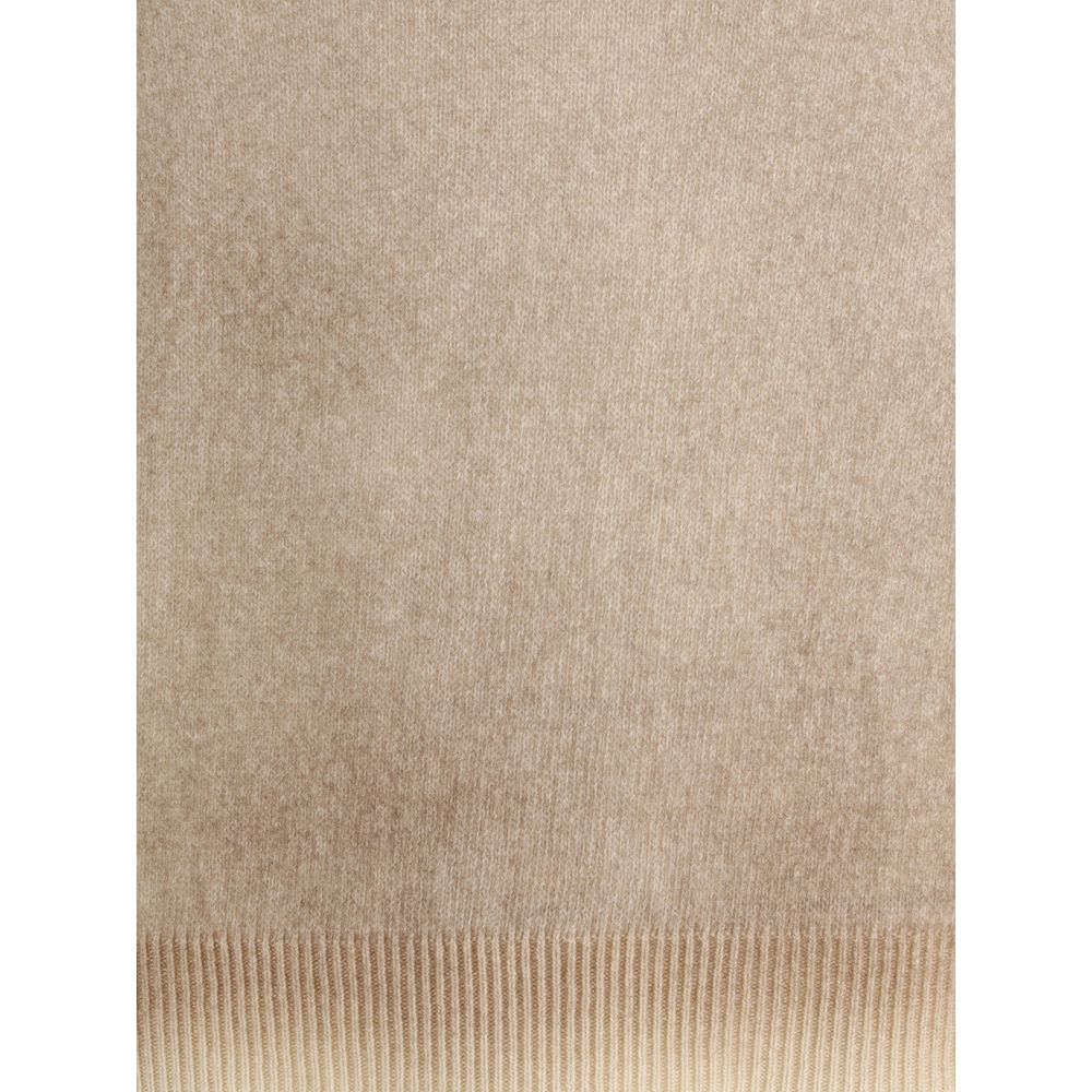 Aragona Cashmere Brown Cashmere Turtleneck