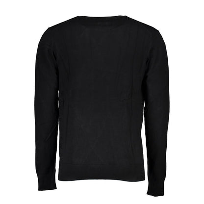 Gianmarco Venturi Black Viscose Men's Sweater