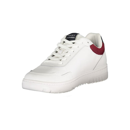 Tommy Hilfiger Bianco Polyurethane Men Sneaker