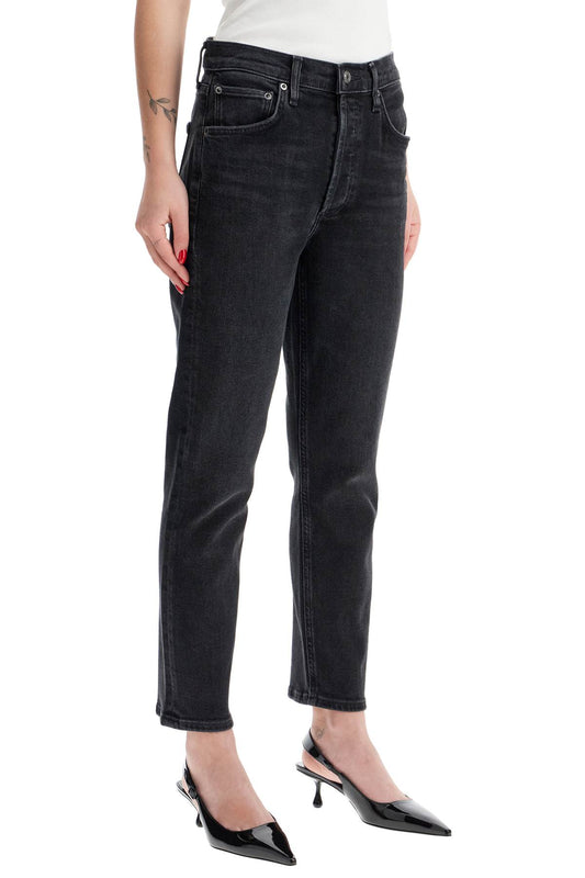Agolde riley cropped jeans Jeans Agolde Dark Slate Gray