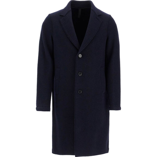 Harris Wharf London single-breasted wool coat in boiled Jackets Harris Wharf London Black