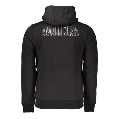 Cavalli Class Black Cotton Men Sweatshirt