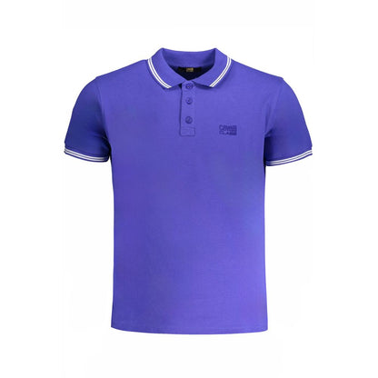Cavalli Class Blue Cotton Men's Polo Shirt