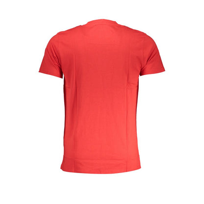 Cavalli Class Red Cotton Men T-Shirt