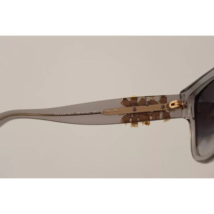Dolce & Gabbana DG 4247-B-F Clear Embellished Crystal Acetate Sunglasses