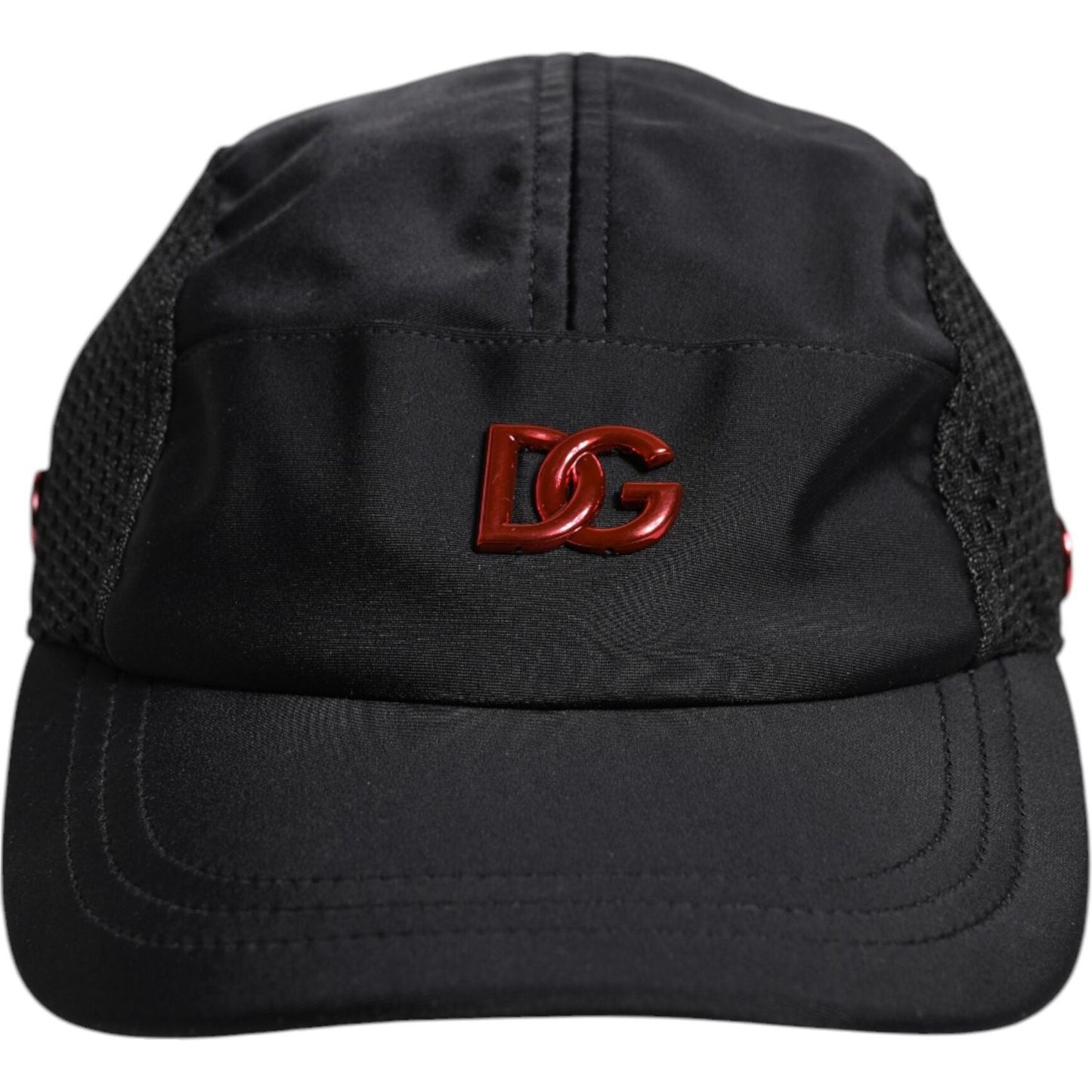 Dolce & Gabbana Black Nylon Logo 6 Panels Baseball Cap HAT9826-58
