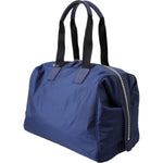 Dolce & Gabbana Blue Nylon Calfskin Hand Shoulder Duffel Bag Dolce & Gabbana Dark Slate Blue