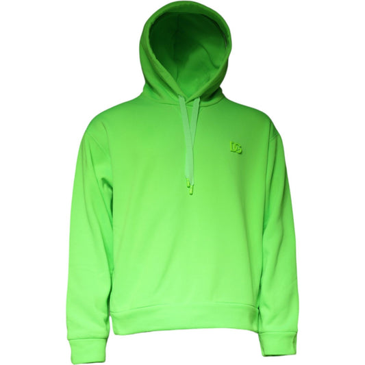 Dolce & Gabbana Green Logo Hooded Pullover Sweatshirt Sweater TSH87004-50