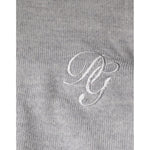 Dolce & Gabbana Light Gray Wool Crew Neck Pullover Sweater TSH87063-48