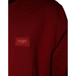 Dolce & Gabbana Red Logo Plaque Hooded Sweatshirt Sweater TSH86969-58