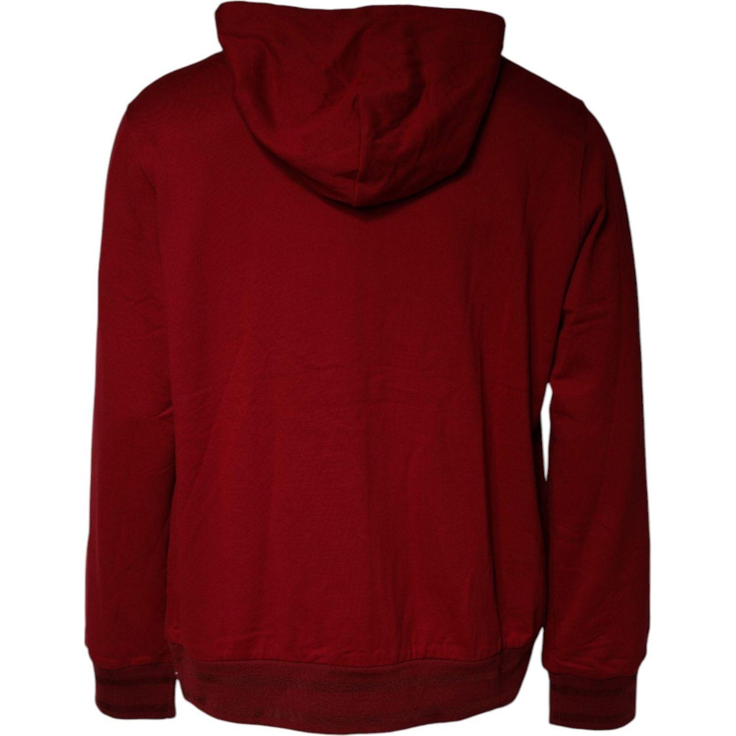 Dolce & Gabbana Red Logo Plaque Hooded Sweatshirt Sweater TSH86969-58