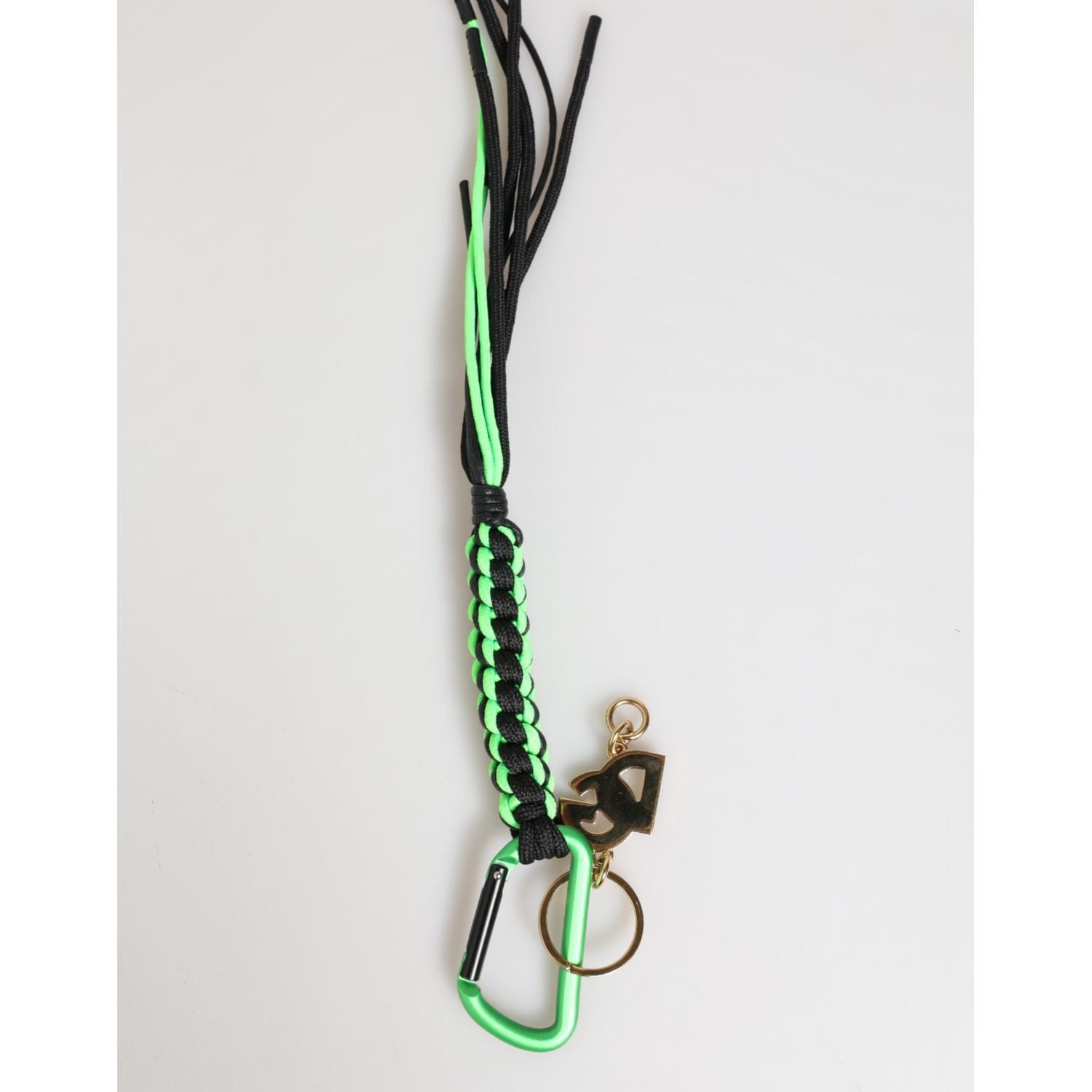 Dolce & Gabbana Polyester Multicolor Tape String DG Logo Keychain Keyring