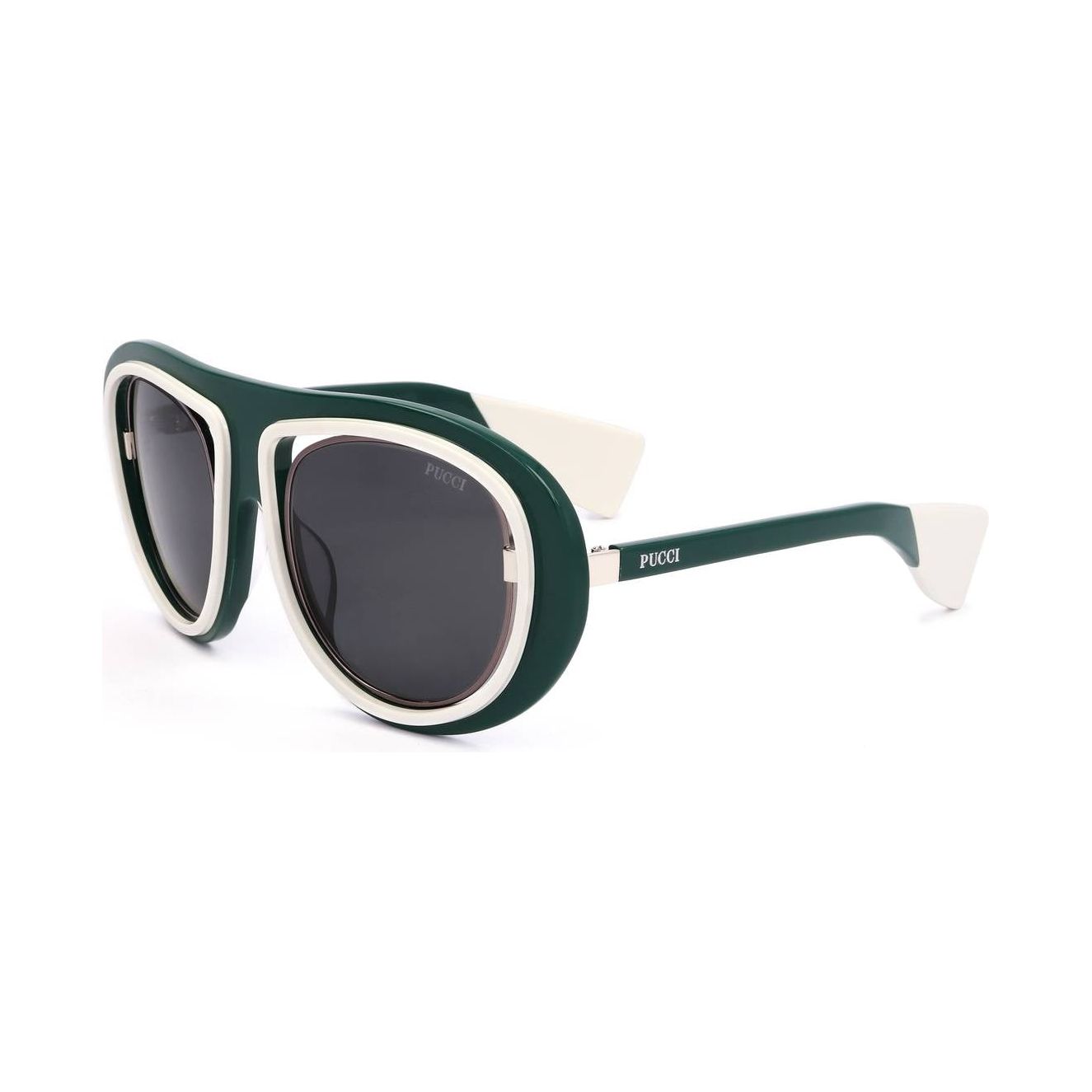 EMILIO PUCCI SUNGLASSES Mod. EP0059 SHINY DARK GREEN SUNGLASSES & EYEWEAR