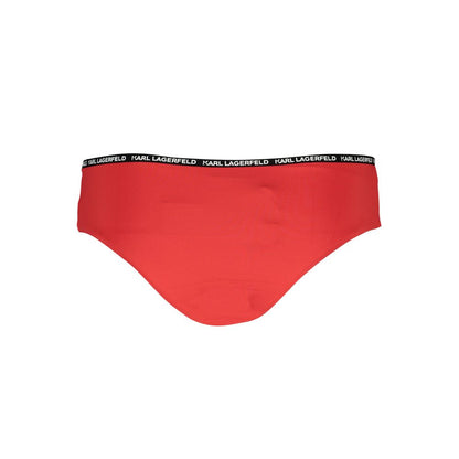 Karl Lagerfeld Rosso Poliammide Womens Swim Briefs