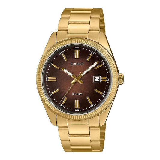 CASIO COLLECTION Mod. DATE - GOLD - Brown Dial WATCHES CASIO COLLECTION & VINTAGE Tan
