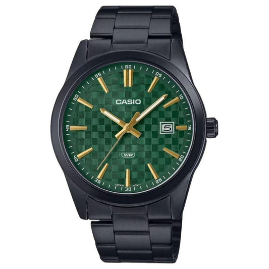 CASIO DATE CARBON LOOK DIAL BLACK SERIE- Green WATCHES CASIO Dark Slate Gray
