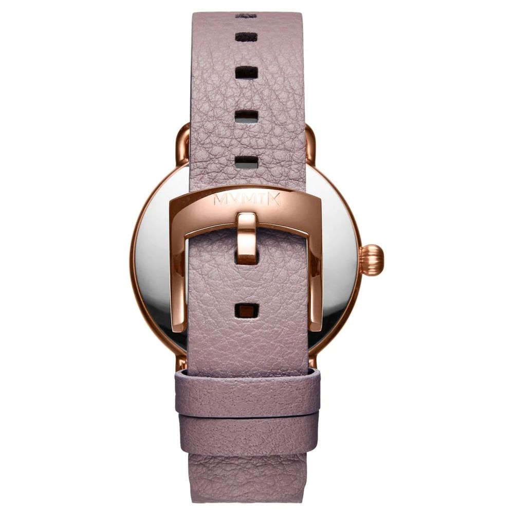 MVMT Purple Leather Dress Watch